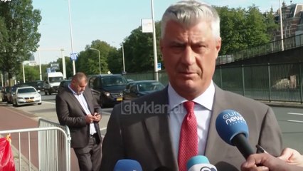 Hashim Thaci kthehet pas pyetjes ne Hage | Lajme - News
