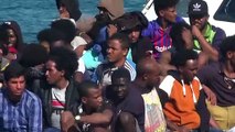 Over a hundred migrants arrive on the southern Italian island of Lampedusa