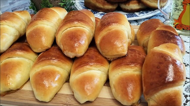 Cooking . Bagels with cottage cheese. Кулинария . Рогалики с творогом .Выпечка с творогом