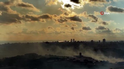 Maltepe’de askeri alanda çıkan yangın kontrol altına alındı