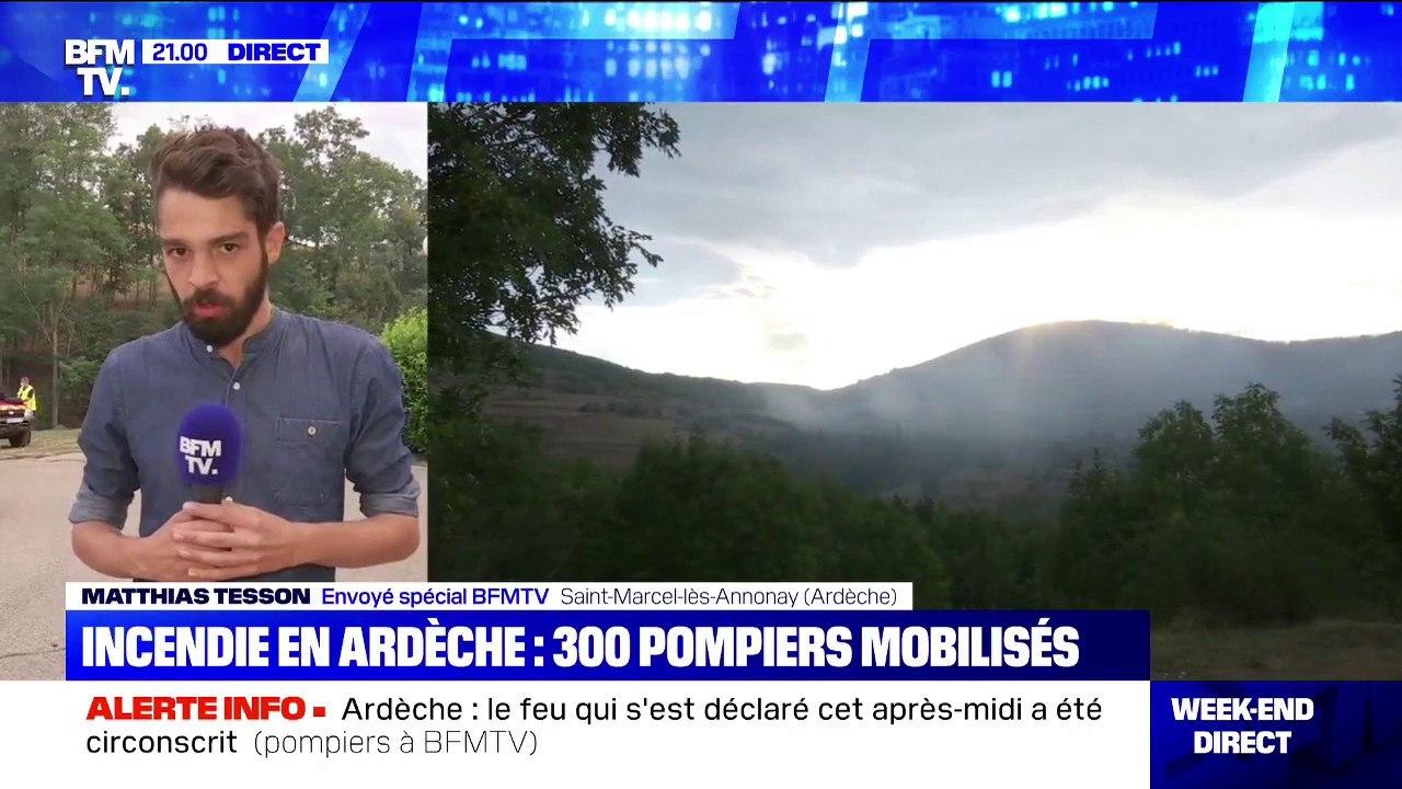 Ardèche: l'incendie qui s'est déclaré près de la commune de Saint-Marcel-lès-Annonay est désormais circonscrit