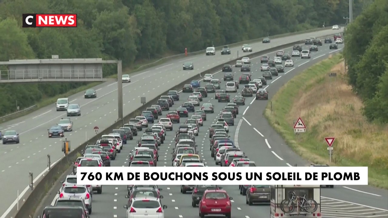 Vacances : 760 kilomètres de bouchons sous un soleil de plomb