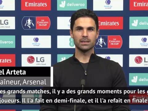 Finale - Arteta conquis par Aubameyang : Il a joué un rôle immense dans notre victoire