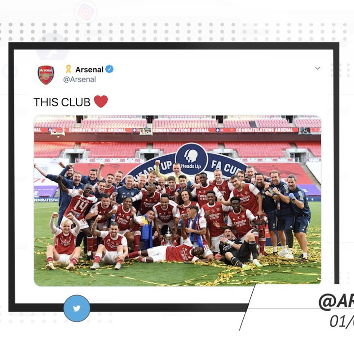 Socialeyesed - Arsenal celebrate Arteta's first trophy