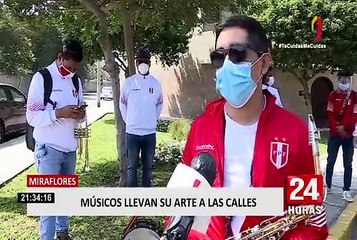 Miraflores: músicos llevan su arte a las calles