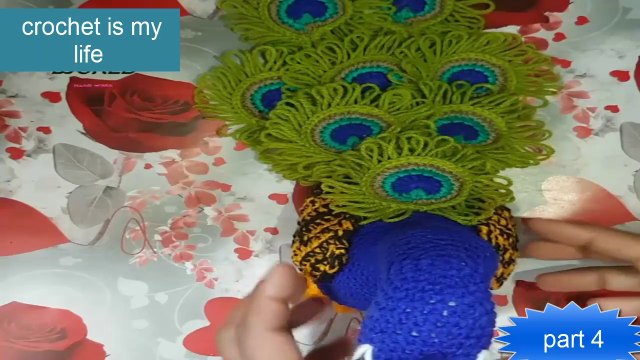 How To Make crochet Amigurumi Peacock (Part4) Tutorial English Free Pattern For Beginner's