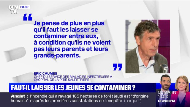 Coronavirus: le Pr Éric Caumes se demande s’il ne faut pas laisser les jeunes se contaminer entre eux