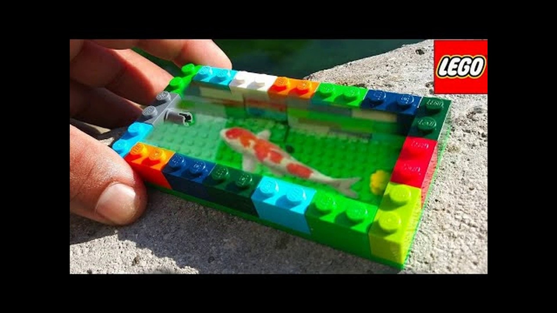 WORLD'S smallest LEGO FISH POND Aquarium! DIY Fishing - video Dailymotion