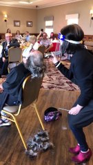 Alison Davis braves the shave for The People's Angels