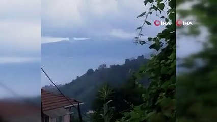 Rize'de çıkan hortum panik yarattı