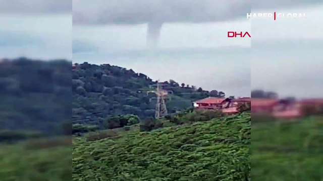 Panik yaratan hortum kamerada