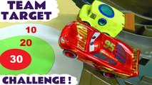 Hot Wheels Team Target Challenge with Disney Cars McQueen versus DC Comics Batman and Marvel Avengers Superheroes Team plus the Funny Funlings in this Family Friendly Full Episode Race Toy Story for Kids
