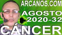 CANCER AGOSTO 2020 ARCANOS.COM - Horóscopo 2 al 8 de agosto de 2020 - Semana 32