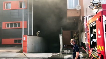 Pendik'te iş yeri yangını - İSTANBUL