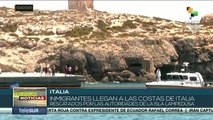La marina italiana rescata a más de 250 inmigrantes en Lampedusa