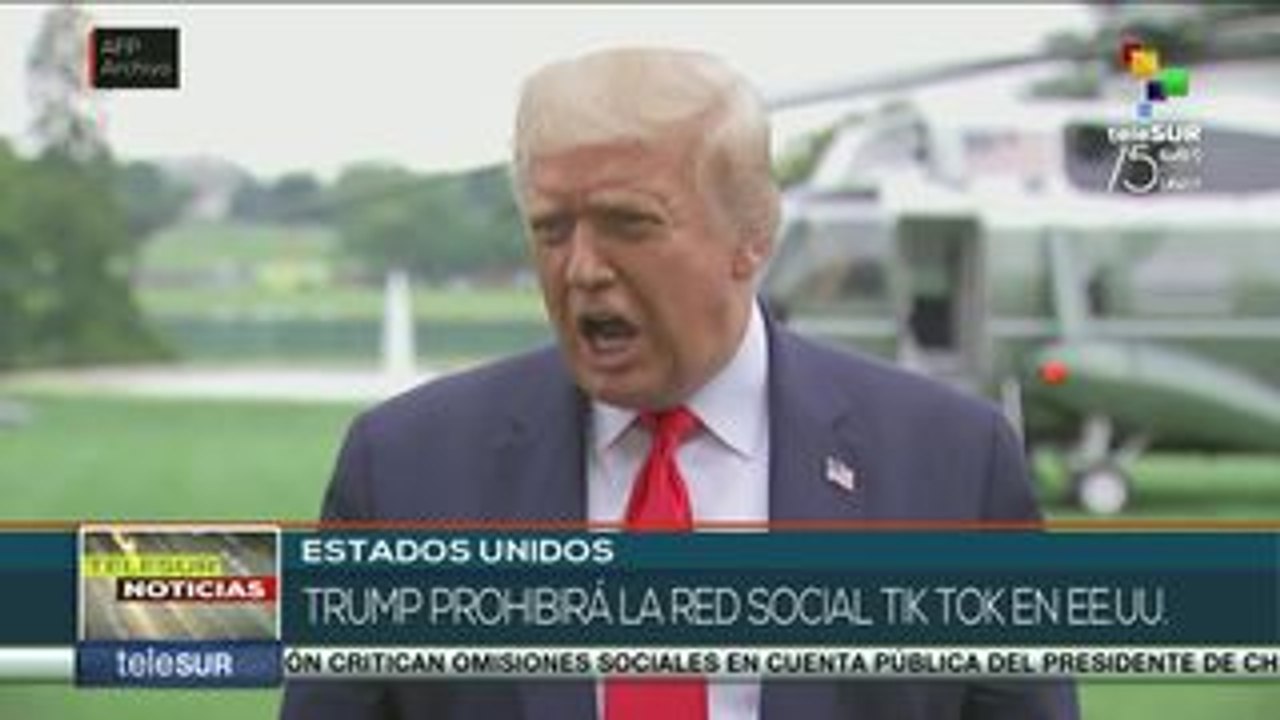 Donald Trump prevé prohibir la red social Tik Tok en EEUU