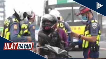 Mga motorsiklo na walang barrier, hinuli ng PNP-HPG