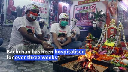 Amitabh Bachchan fans perform prayer rituals for his recovery from coronavirus