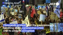 Israeli police clash with protesters as thousands rally against Netanyahu