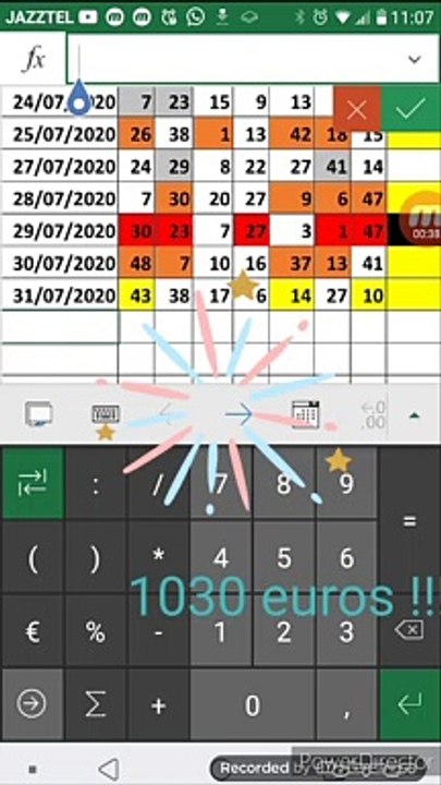 Premio 5 números en loteria