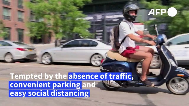 Amid pandemic, mopeds have a moment in car-loving US