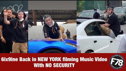 F78News: 6ix9ine Back in NEW YORK filming Music VideoWith NO SECURITY. #PUNANI #6ix9ine #PUNANI