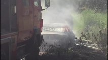 Report TV -Vrasja në Elbasan, autorët djegin makinën rrugës për në Peqin