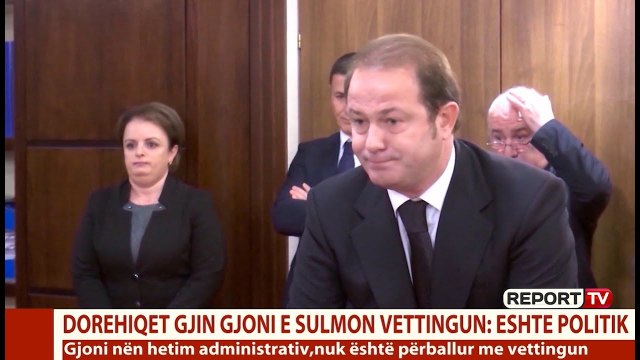 Frika nga Vettingu, Gjin Gjoni jep dorëheqjen nga sistemi i drejtësisë: Jam sulmuar nga qeveria