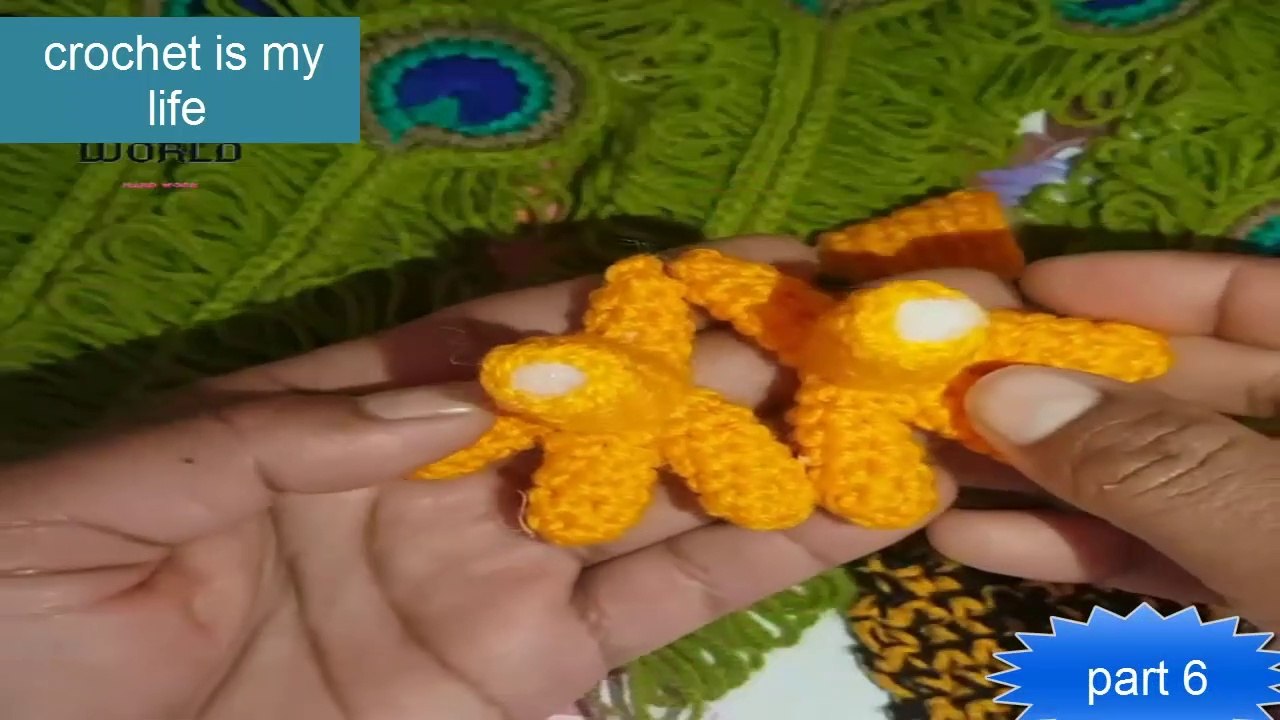 How To Make Crochet Amigurumi Peacock (Part6) Tutorial English Free Pattern For Beginner's