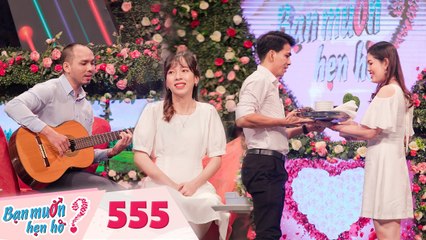 Bạn Muốn Hẹn Hò | Tập 555 FULL: Gái ngân hàng đổ gục trước chàng dạy nhạc hát ngọt như mía lùi