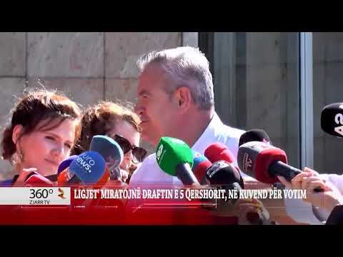 LIGJET' MIRATOJNË DRAFTIN E 5 QERSHORIT, NË KUVEND PËR VOTIM