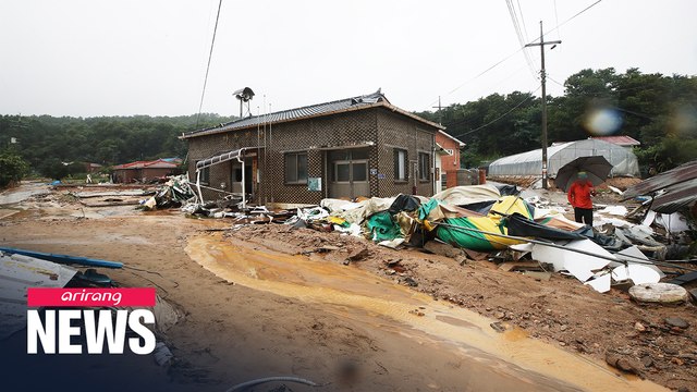 6 dead, 8 missing due to torrential downpours in S. Korea