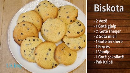 Receta në 2 minuta - Biskota me tërshërë dhe vanilje