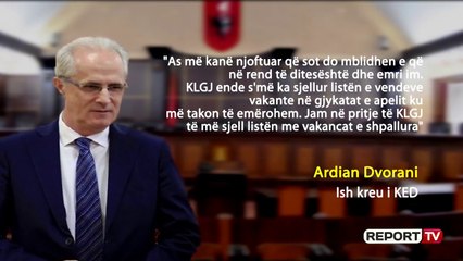 Report TV -KLGJ i çon listën me 6 gjykata Dvoranit: Zgjidh ku do që të emërojmë