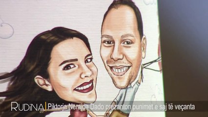 I njeh klientet nga karikatura qe iu ka realizuar, momentet e pazakonta te piktores