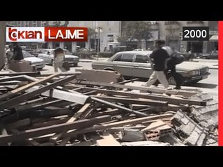 Policia Ndertimore prish kioskat ne bulevardin "Zogu i I"(14 Gusht 2000)