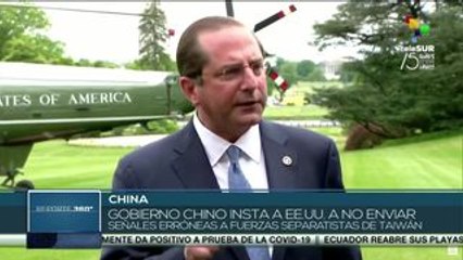 China advierte a EE.UU. por visita de alto funcionario a Taiwán