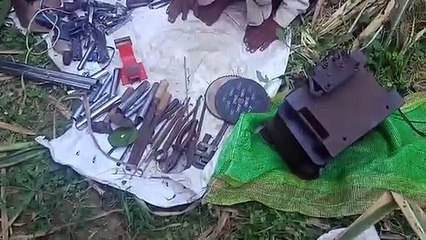 ईख में चल रही तंमचा फैक्ट्री का कांधला पुलिस किया खुलासा