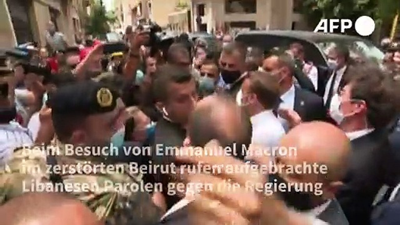 Libanesen: Macron soll bei Umsturz helfen