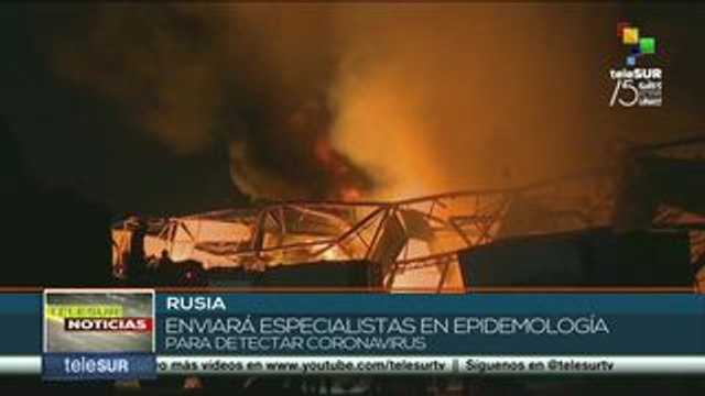 Rusia enviará ayuda humanitaria a Líbano tras explosiones en Beirut