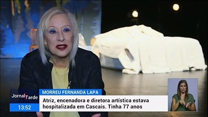 Morreu a atriz e encenadora Fernanda Lapa