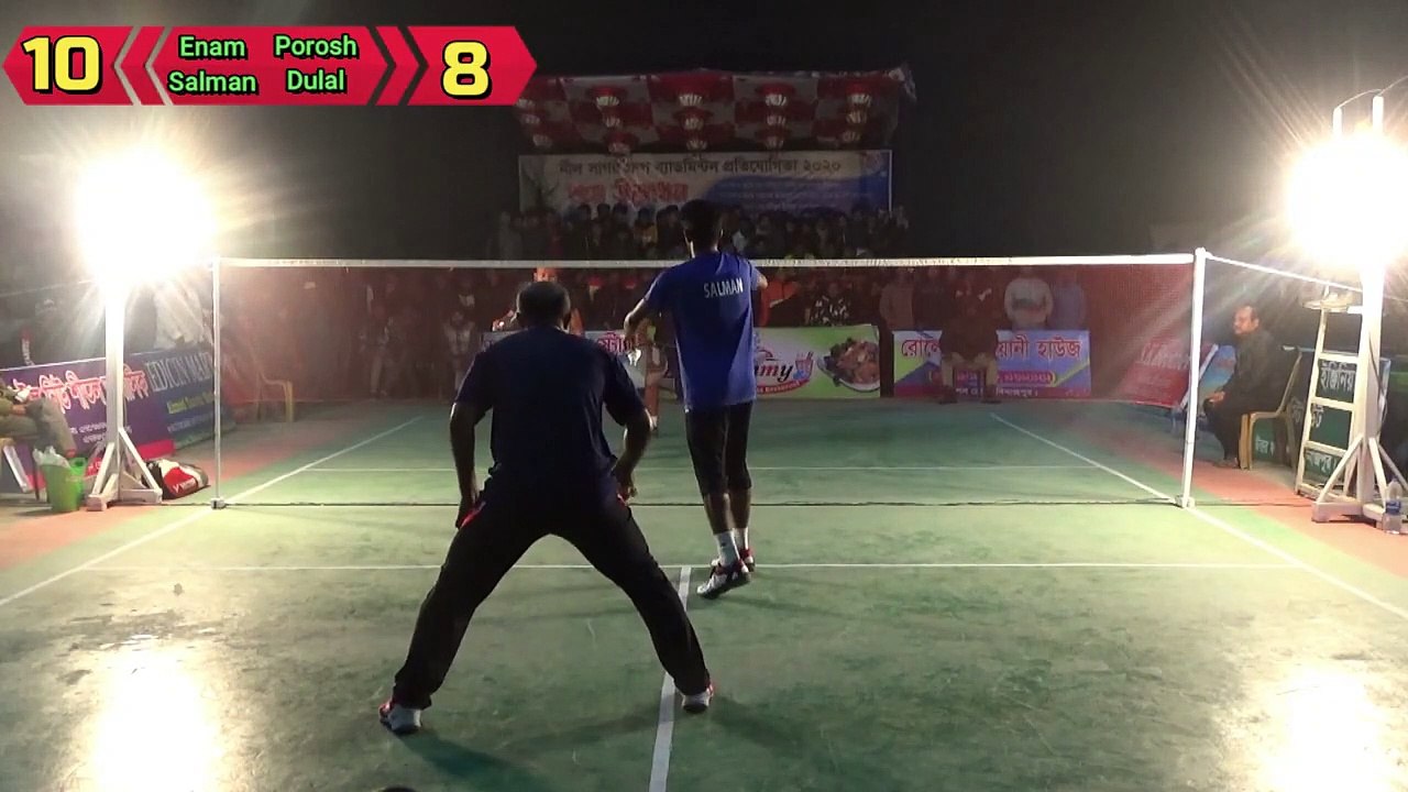 Best ever Bangladesh badminton national players match (set 3) | Enam & Salman vs Porosh & Dulal