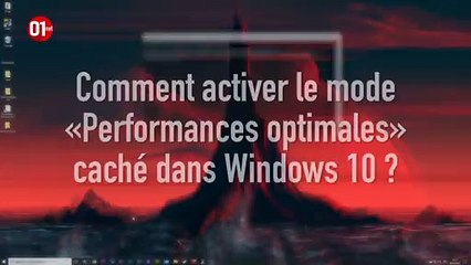 Comment activer le mode "performances optimales" caché dans Windows