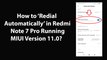How to Redial Automatically in Redmi Note 7 Pro Running MIUI Version 11.0?