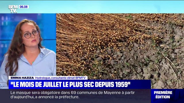Emma Haziza (hydrologue): C'est le mois de juillet le plus sec depuis 1969