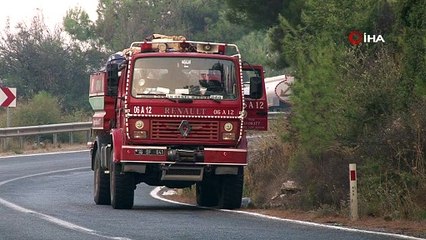 İzmirdeki yangında havadan söndürme çalışmaları yeniden başladı