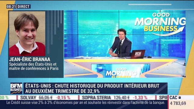 Jean-Eric Branaa (maître de conférences) : Donald Trump distancé dans les sondages par Joe Biden - 03/08