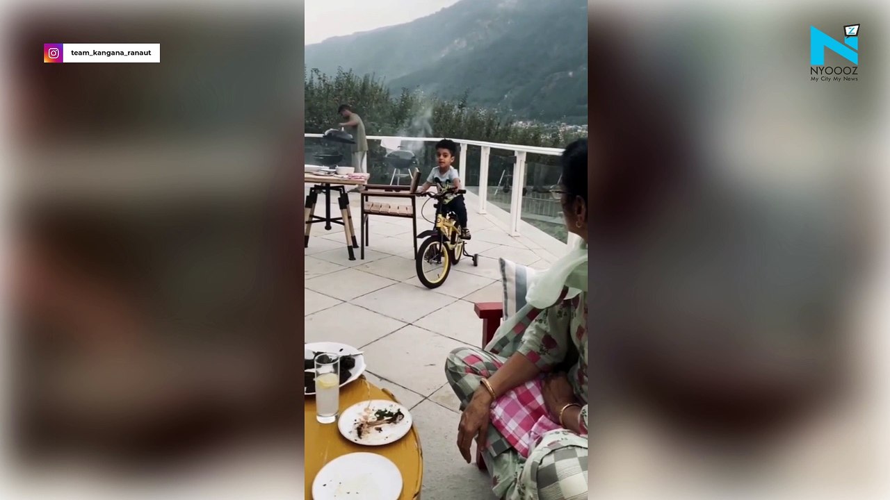 Kangana Ranaut receives sun-down dinner on Raksha Bandhan, watch