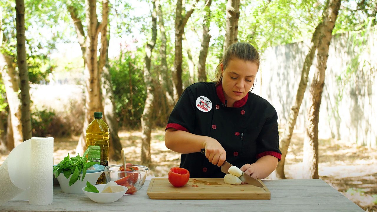 Tomate mozzarella au barbecue