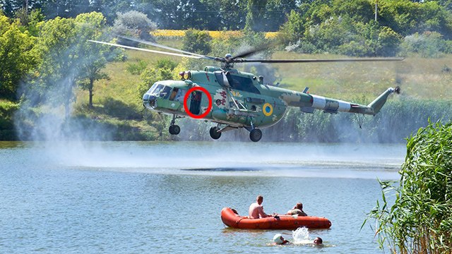 Tatilciler neye uğradığını şaşırdı! Bir anda helikopterden atladılar